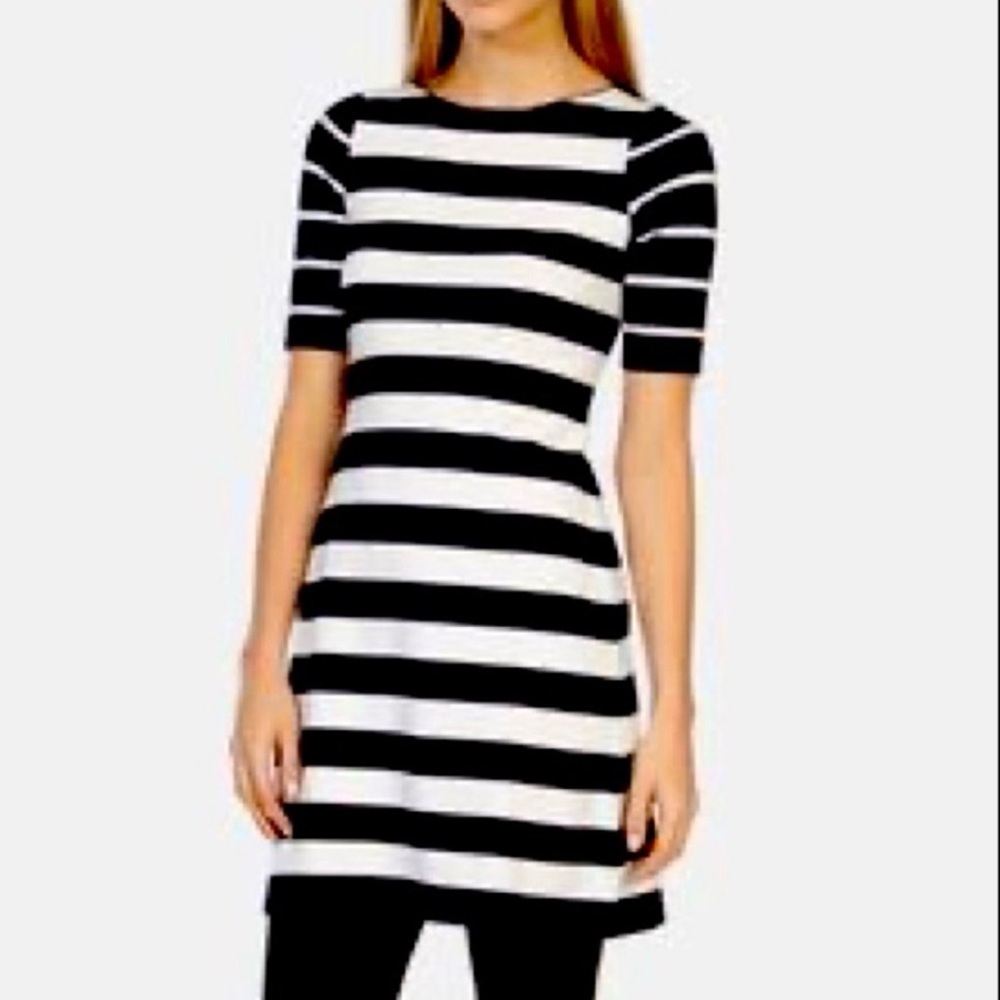NWOT Karen Millen Nautical Striped Body Con Dress US 6/8